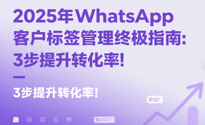 2025年WhatsApp客户标签管理终极指南:3步提升转化率! WhatsApp刷粉
